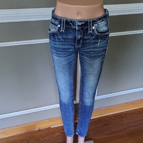 Rock Revival Rosalie Mid-Rise Skinny Jeans Size 26 - Picture 5 of 11